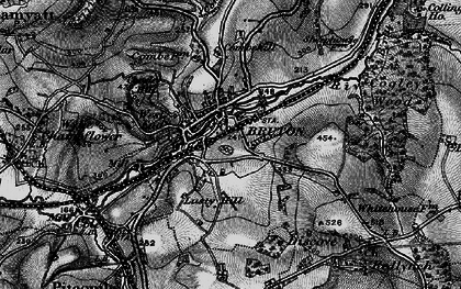 Old map of Bruton in 1898