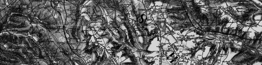 Old map of Bryant's Bottom in 1895