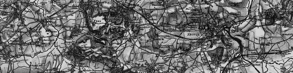 Old map of Brympton D'Evercy in 1898
