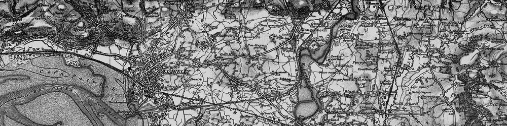 Old map of Bryn in 1897