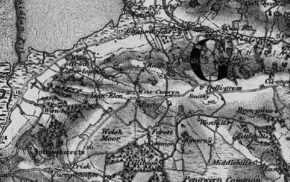 Old map of Tircoch in 1897