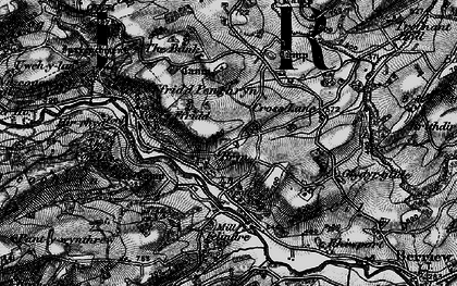 Old map of Bryn in 1899