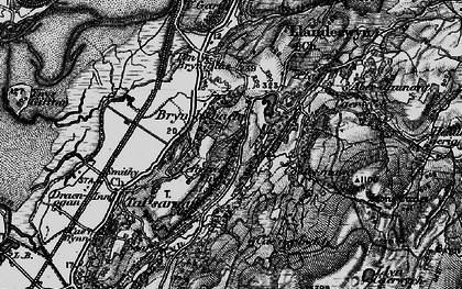 Old map of Bryn Bwbach in 1899