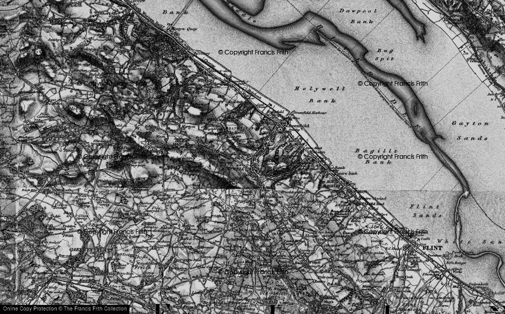 Old Map of Bryn Celyn, 1896 in 1896