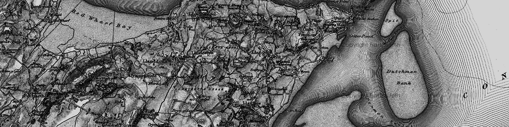 Old map of Bryn Celyn in 1899