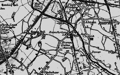 Old map of Bryn Gates in 1896