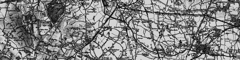 Old map of Bryn Gates in 1896