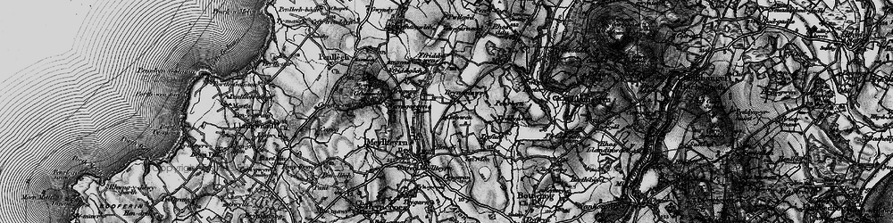 Old map of Crugeran in 1898