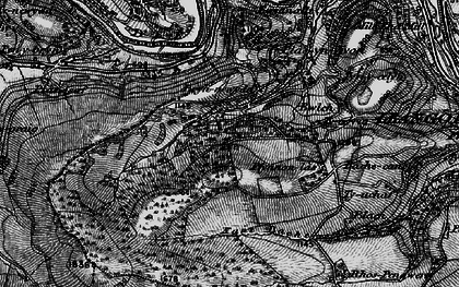 Old map of Blaen Bache in 1897
