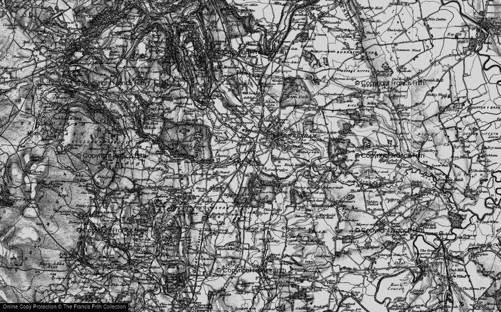 Old Map of Bryn Offa, 1897 in 1897
