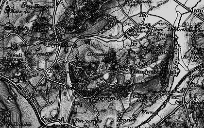 Old map of Bryn Pydew in 1899