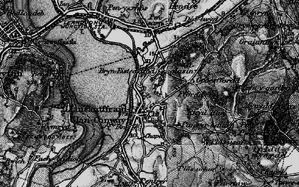 Old map of Bryn-rhys in 1899