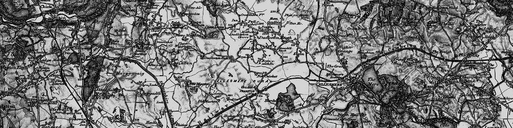 Old map of Bryn-y-cochin in 1897