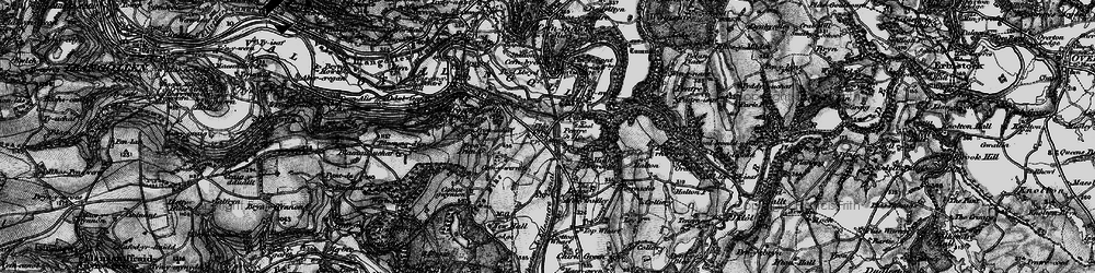 Old map of Bryn-yr-Eos in 1897
