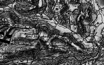 Old map of Brynafan in 1898