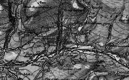 Old map of Brynamman in 1898