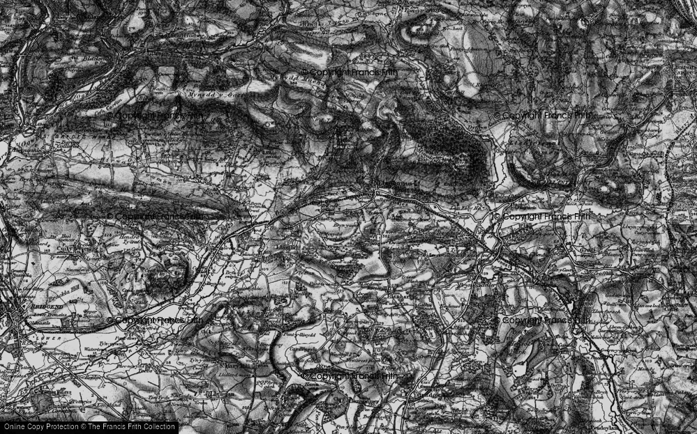 Old Map of Bryncae, 1897 in 1897