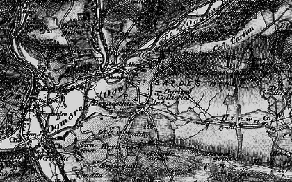 Old map of Bryncethin in 1897