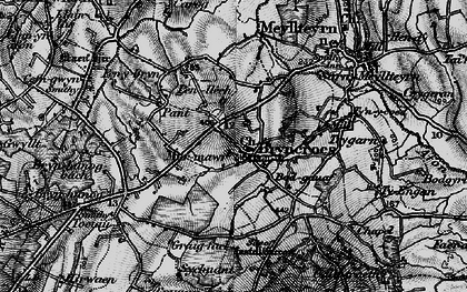 Old map of Bodgaeaf in 1898