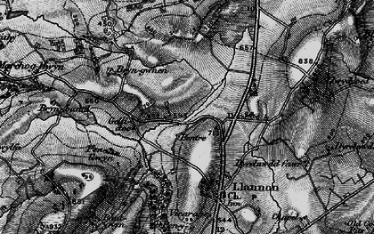 Old map of Bryn-gwenyn in 1897
