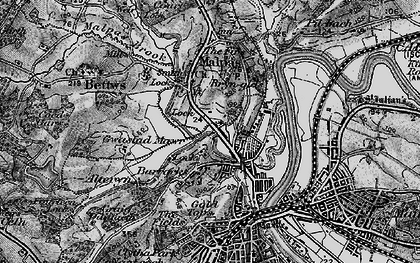 Old map of Brynglas in 1897