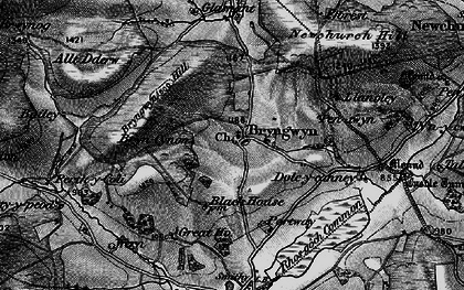Old map of Bryngwyn Hill in 1896