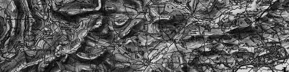 Old map of Bryn-Cynon in 1896