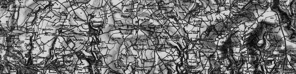 Old map of Blaensylltyn in 1898