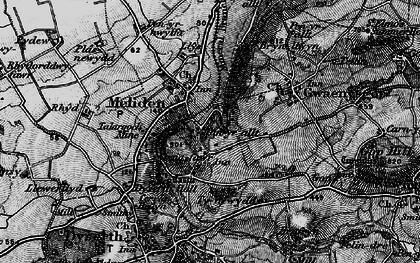 Old map of Bryniau in 1898