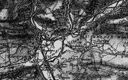 Old map of Bryngarw Country Park in 1897