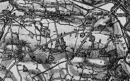 Old map of Brynsworthy in 1898