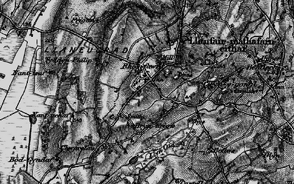Old map of Brynteg in 1899