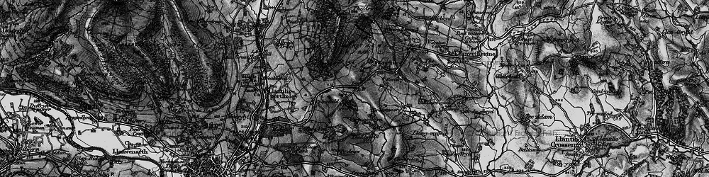 Old map of Ysgyryd Fawr in 1896