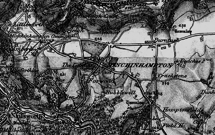 Old map of Bubblewell in 1897