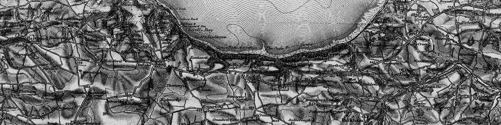 Old map of Buck's Cross in 1895