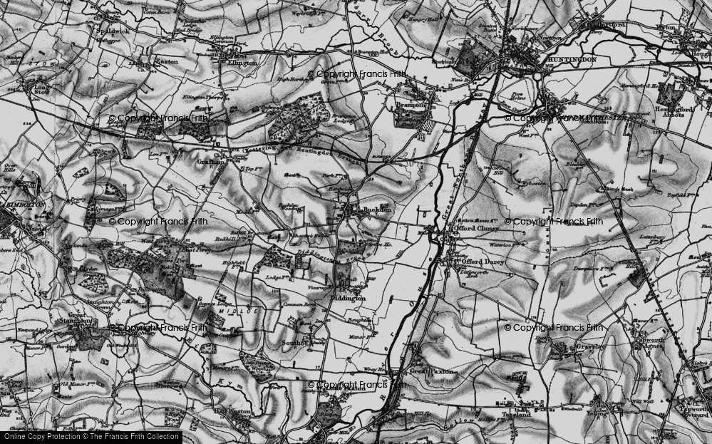 Old Map of Buckden, 1898 in 1898