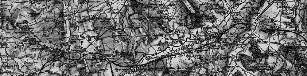 Old map of Buckerell Knap in 1898