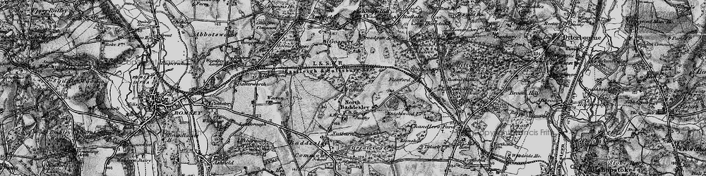 Old map of Bucket Corner in 1895