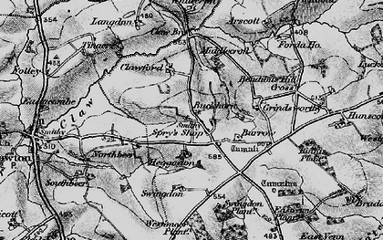 Old map of Buckhorn in 1895