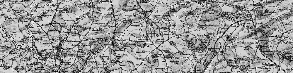 Old map of Buckhorn in 1895