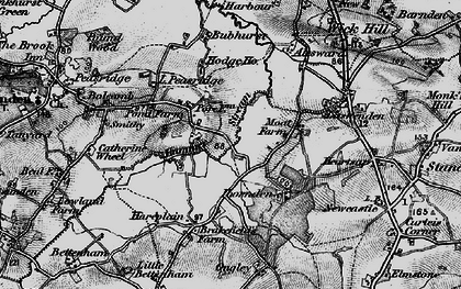 Old map of Buckhurst in 1895