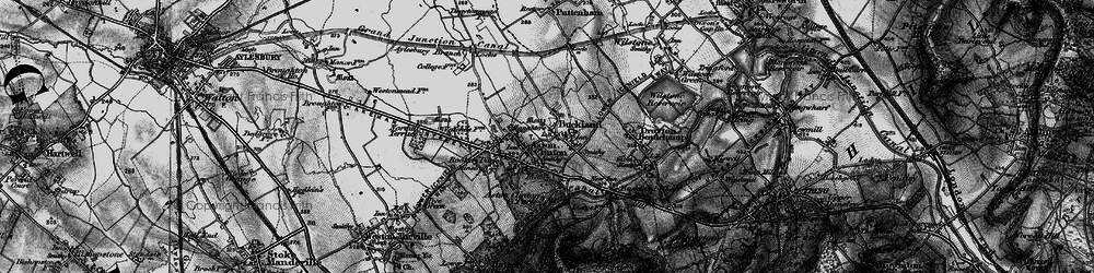 Old map of Buckland in 1895