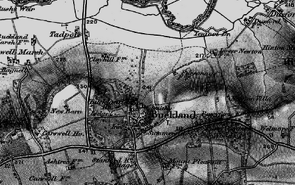 Old map of Buckland in 1895