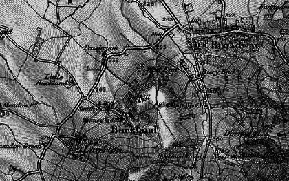 Old map of Buckland in 1898
