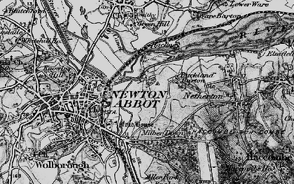 Old map of Buckland in 1898