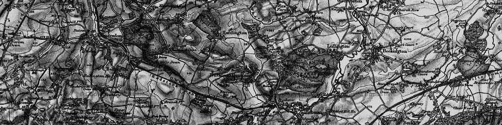 Old map of Buckland Dinham in 1898