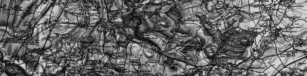 Old map of Ammerdown Ho in 1898