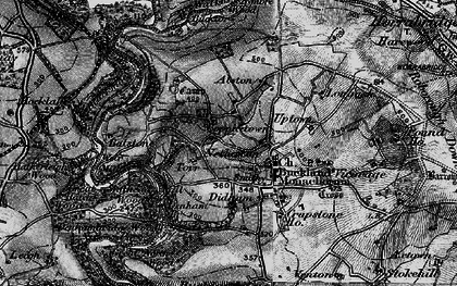 Old map of Berra Tor in 1896