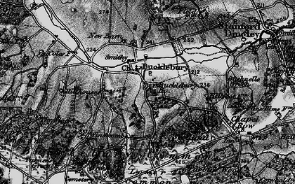 Old map of Bucklebury in 1895