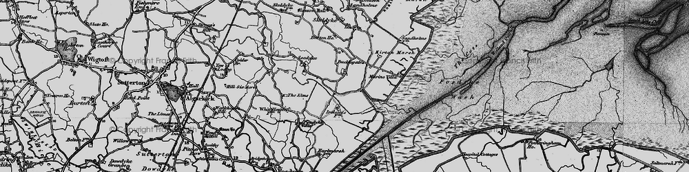 Old map of Bucklegate in 1898